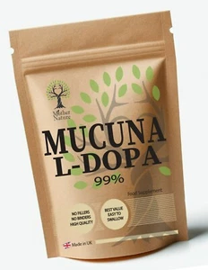 Mucuna Capsules 99% L-Dopa 600mg Clean Natural Powder Vegan Supplements - Picture 1 of 13