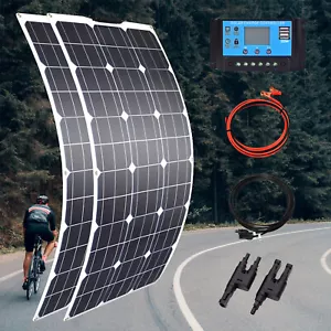 Kit de Panel Solar Flexible 200W con Alta Eficiencia para Casa Rural Barco Coche Exterior - Imagen 1 de 12