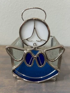 Stained Glass Angel Candle Holder - Picture 1 of 6