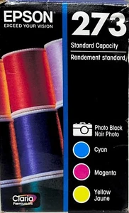 Epson 273 C/M/Y 4pk Combo Ink Cartridges -Cyan, Magenta, Yellow (T273520-CP) - Picture 1 of 4