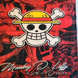 Monkey D. Luffy Einteiler Anime weiche Fleecedecke Überwurf 58 x 48 in Pirate King - Bild 1 von 12