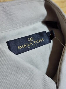 NWT! 90’s BUGATCHI UOMO Button Down Shirt-Men's S-Modal Rayon/Polyester - Picture 1 of 3