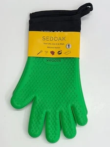 Sedoak Heat Resistant Silicone Oven Mitts/Gloves No-Slip Waterproof FDA Approved - Picture 1 of 7