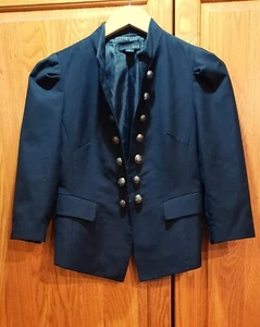 XXI Women's Size M Black Lined Hook & Eye Closure Military Style Blazer Jacket - Picture 1 of 4