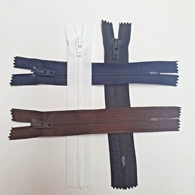 Reißverschluss von Opti 4 Farben 8cm 10cm 12cm und 14cm Spiral nicht teilbar - Bild 1 von 3