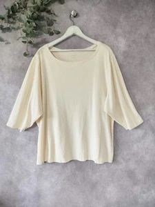 L.L. Bean Shirt Women 3XL Beige 100% Cotton Tee Short Sleeve Casual Pullover Top - Picture 1 of 6
