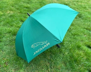 Jaguar Racing Green Auto Open Golf Umbrella 130cm Diameter - Picture 1 of 4