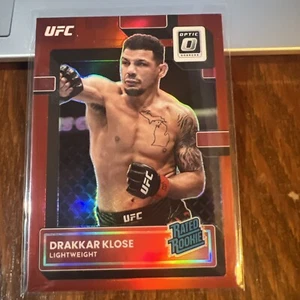 Drakkar Klose 2023 Panini Donruss Optic UFC Clasificado Rojo Prizm Rookie RC #114/199 - Imagen 1 de 6