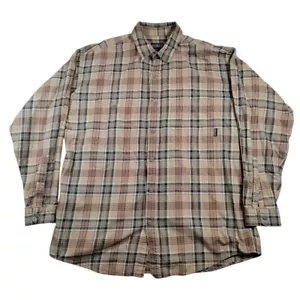 VTG 2002 Patagonia Men's Button Up Flannel Shirt Sz Large Plaid Organic Cotton - Picture 1 of 10