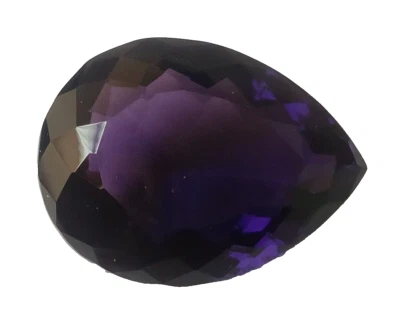54.50 Ct. Large Purple Amethyst Pear Cut Loose Gemstone Gift for Ring & Pendant - Image 1 of 4