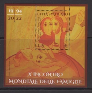 VATICANO 2022 incontro mondiale delle famiglie nuovo gomma integra mnh - Picture 1 of 1