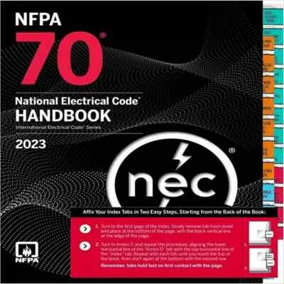 NFPA 70, National Electrical Code Handbook, 2023 Edition, with Tabs Hardcover - Image 1 of 3