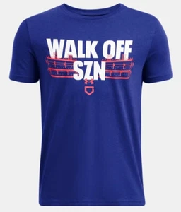 UNDER ARMOUR Boys' "WALK OFF SZN" SS Tee ** ROYAL/BETA/WHITE - YXL ** NWT - Picture 1 of 2