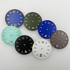 30.5MM Watch Dial Blue Luminous Modified Dial Accessories for NH35 Movement