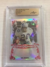 2017 Leaf Metal Sports Heroes Pre-production Proof Prismatic Red Mel Renfro 1/1