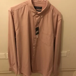 Mens light Salmon Pink Regular Fit Shirt size M (38-40”) - Picture 1 of 6