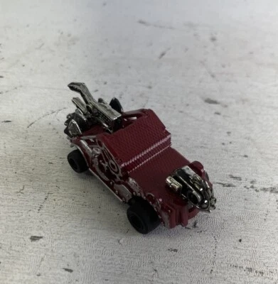 BATTLE SLAM Slot Car Auto Combat Attack Tank Red MATTEL - Mad Max Look, Tested - image 1 of 4