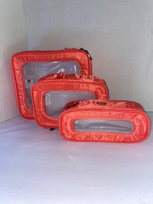 Juego de contenedores de almacenamiento Lug Bento Box 3 piezas nuevo con etiquetas color coral melocotón Foto 1 de 4