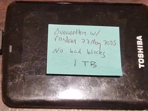 Toshiba Canvio 1TB USB 3 2.5" external HDD (KCC-REM-TSD-v736 / HDTC710XK3A1) - Picture 1 of 2