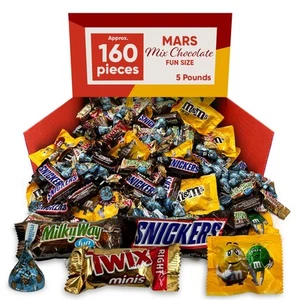 Chocolate Mix Fun Size 5 Pounds approx 160 pieces - Chocolates Christmas - Pe... - Picture 1 of 5