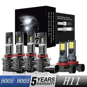 For Toyota Corolla Sedan 4-Door 2017-2018 LED Headlight Hi/Lo Fog Lamp Bulbs Kit - Picture 1 of 16