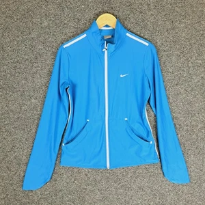 Nike Womens Jacket Size S Small Blue Pockets - Picture 1 of 11
