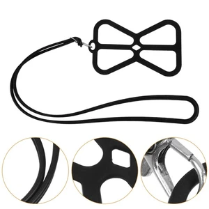 2 pièces lanière de cou de téléphone portable anneau de suspension portable support d'attache support - Photo 1 sur 12