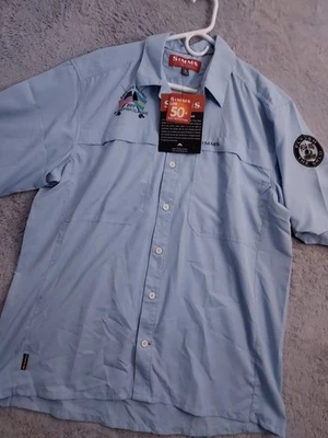 NEW Simms Shirt Mens Large Ebb Tide Performance Fishing Vented Casual Beach NWT - Image 1 of 4