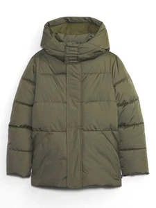 GAP Kids Cold Control Water Resistant Puffer Parka - Army Green - Sz L (10) - Picture 1 of 2