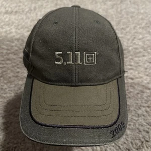 New 5.11 Tactical Hat 2009 Baseball Cap Moss Green Olive Canvas Work Wear - Picture 1 of 6