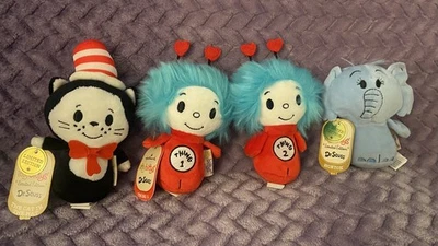 NWT Hallmark Itty Bittys Dr. Seuss Plush Lot Cat In The Hat Horton Thing 1 & 2 - Image 1 of 2
