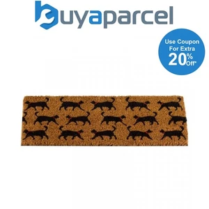 Smart Garden Black Cat Cats Doormat Coir Mix Match Easy Change Mat Insert - Picture 1 of 1