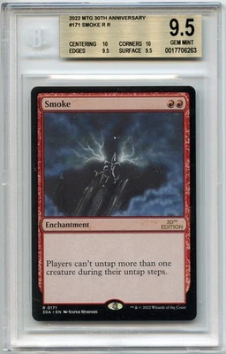 GEM MINT BGS 9.5 (10, 10, 9.5, 9.5) SMOKE - 30th Anniversary Edition #171 MTG - Image 1 of 2