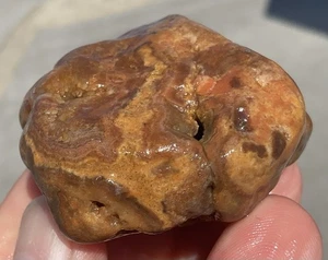 3,4 Unzen Lake Superior Achat einzigartig botryoidale Spitze gebändert Schönheit fluoreszierend MN - Bild 1 von 22