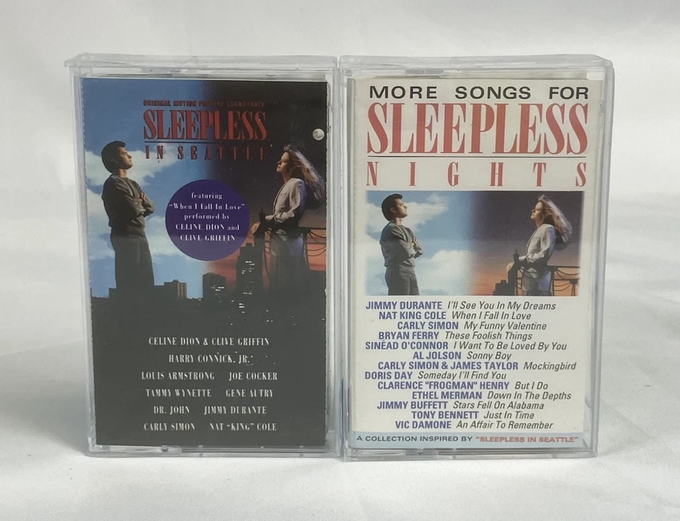 SLEEPLESS IN SEATTLE Cassette Tape Lot of 2 Original Soundtrack and More Songs - Image 1 of 4