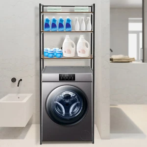 Freestanding Storage Rack Modern Bathroom Storage Shelf For Washing Machine - Picture 1 of 18