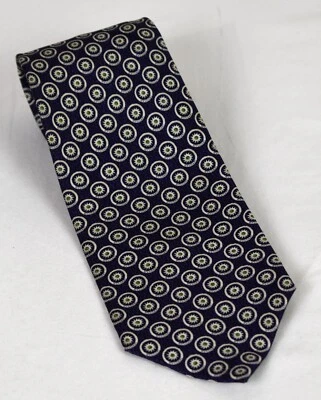 NUEVA CORBATA BULGARI BVLGARI 7 pliegues púrpura patrón "Sun Burst" 100 % seda 3,75 x 59 Foto 1 de 4