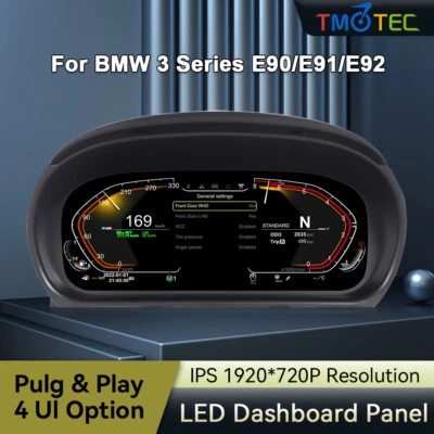 Für BMW 3er E90/E91 (2005-2012) Digital Tacho Retrofit Kombiinstrument Cluster - Bild 1 von 4