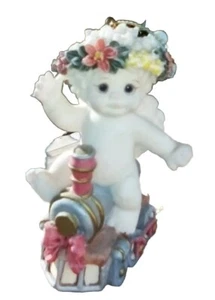 Vintage Kunstguss Dreamsicles Baby The On Train Weihnachtsschmuck #19449 - Bild 1 von 5