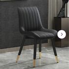 Holtzclaw Side Chairs X (4) in Black  Faux Leather & Black Legs