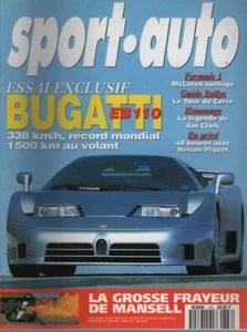 SPORT AUTO 376 1993 BUGATTI EB 110 LOTUS ESPRIT S4 GP BRASILIEN SAFARI SUBARU SVX - Bild 1 von 2