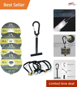 Fly Fishing Leader Tippet Material with Tippet Line Holder & Tender - Clear - Picture 1 of 9