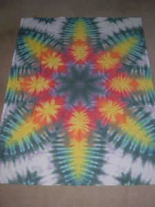 Tie-Dye Half Twin Sheet Tapestry : 49" x 65" - Picture 1 of 3