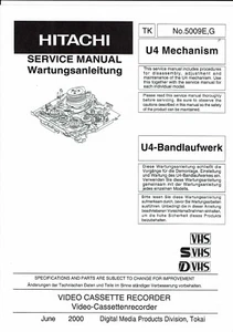 Hitachi Service manual für Videomechanik U 4 deutsch / englisch Copy - Picture 1 of 1