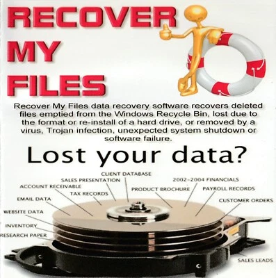 Recover my Files Pro Data Recovery Software  Easy Use PC Laptop Computer A - Image 1 of 2