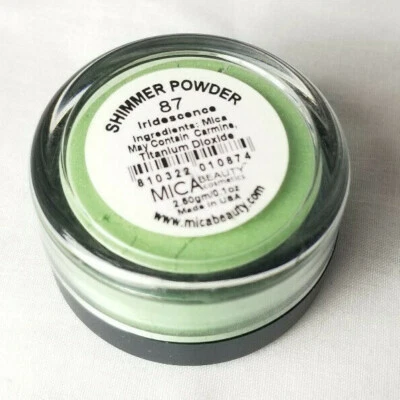 Polvo brillante Mica Beauty Cosmetics 87 IRIDESCENCE 2,8 g tamaño de viaje sellado vegano Foto 1 de 2
