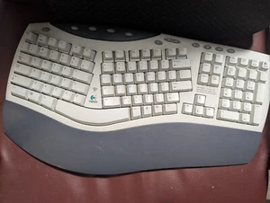 Logitech Cordless Desktop Pro. Ergonomic keyboard circa year 2000. - Picture 1 of 3