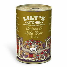 Lily's Kitchen Venison & Wild Boar Terrine For Dogs Tins Tinned Wet Food 400g