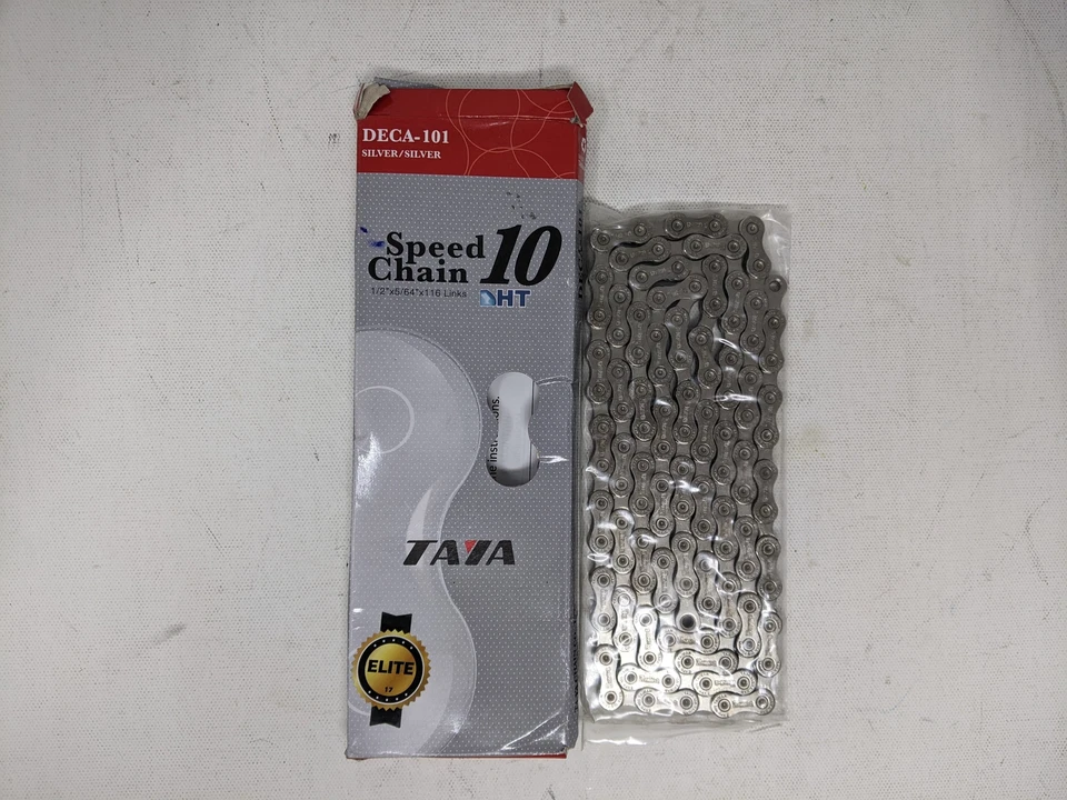 Cadena de velocidad Taya Deca 101 HT 10 1/2" X 5/64" X 116 eslabones plateados Foto 1 de 4