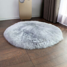 Pure wool blanket Fur cashmere winter thick bed cover bed mat Round carpet rug
